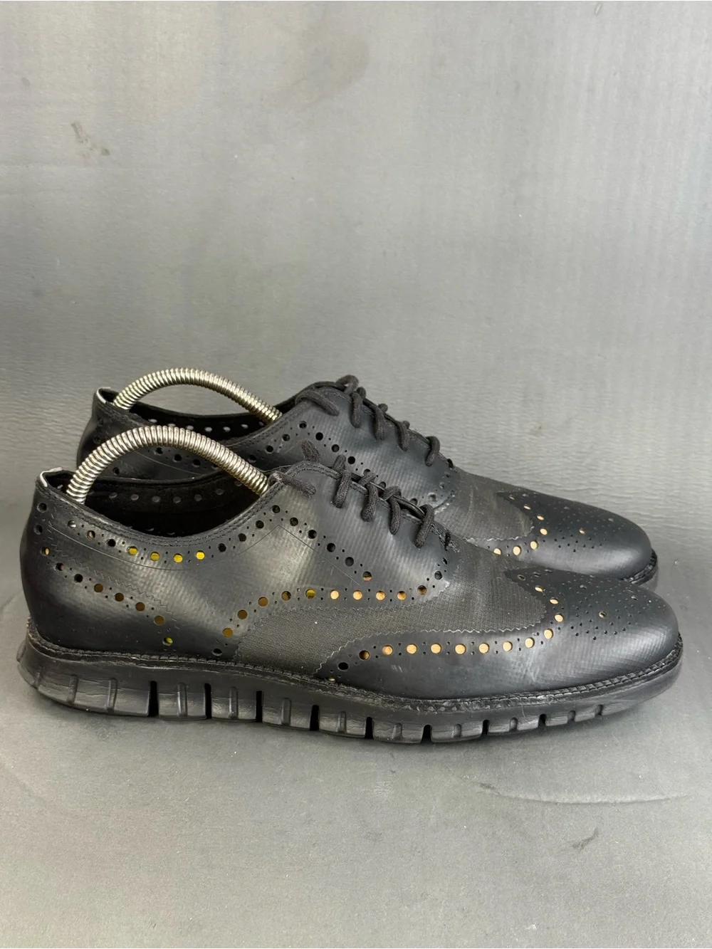 Cole Haan ZEROGRAND No Stitch black Oxford shoes men’s size 10